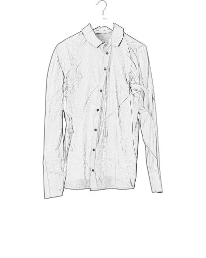 LEON EMANUEL BLANCK DIS M BTNS 01 Men Distortion Button Shirt Herren Hemd cotton ea black hide m 2