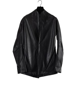 LEON EMANUEL BLANCK FP M SB 01 Men Forced Perspective Short Blazer Jacket Herren Leder Jacke perforated horse leather black hide m 1