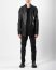 LEON EMANUEL BLANCK FP M SB 01 Men Forced Perspective Short Blazer Jacket Herren Leder Jacke perforated horse leather black hide m 3