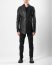 LEON EMANUEL BLANCK FP M SB 01 Men Forced Perspective Short Blazer Jacket Herren Leder Jacke perforated horse leather black hide m 4
