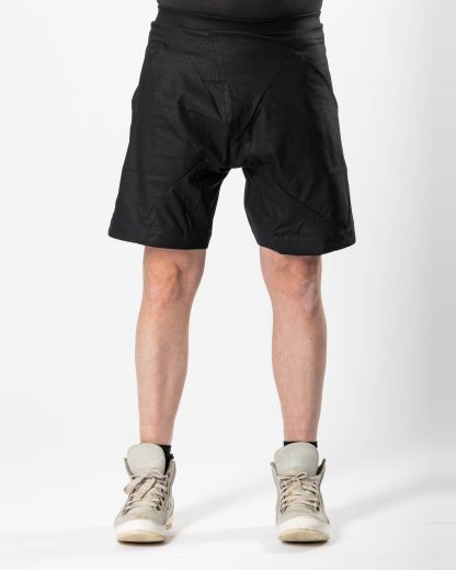 LEON EMANUEL BLANCK LEB DIS M Bermuda 01 Men Distortion Bermuda Shorts Pants Herren Hose Trousers linen cotton ea black hide m 3