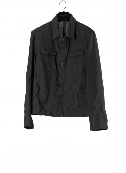KANG M:SHJ 010 SAN Men 2 Front Pocket Shirt Jacket Herren Hemd virgin wool black hide m 1