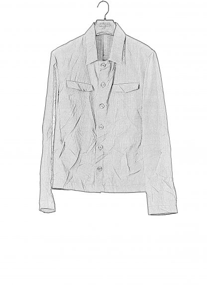 KANG M:SHJ 010 SAN Men 2 Front Pocket Shirt Jacket Herren Hemd virgin wool black hide m 2