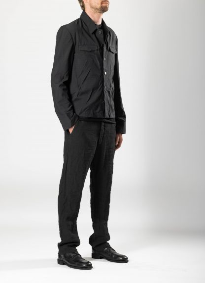 KANG M:SHJ 010 SAN Men 2 Front Pocket Shirt Jacket Herren Hemd virgin wool black hide m 5