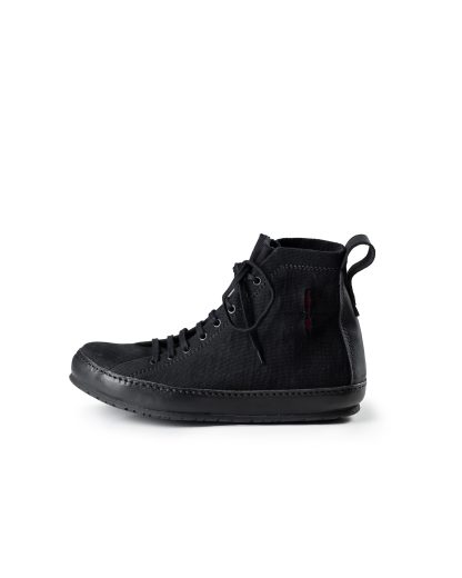 M.A+ Maurizio Amadei S92P2 R JP Men Double Fold High Top Sneaker Herren Shoe Boot Schuh cotton black hide m 4