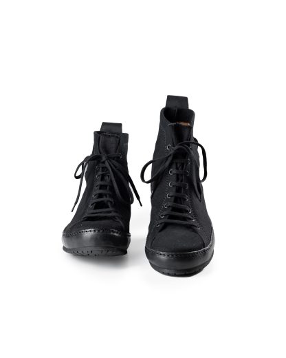 M.A+ Maurizio Amadei S92P2 R JP Men Double Fold High Top Sneaker Herren Shoe Boot Schuh cotton black hide m 6