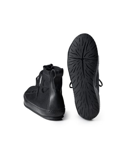 M.A+ Maurizio Amadei S92P2 R JP Men Double Fold High Top Sneaker Herren Shoe Boot Schuh cotton black hide m 9