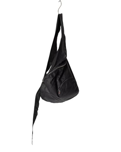 MA+ MACROSS MAURIZIO AMADEI BB1 SY 1.0 Double Strap Cargo Bag Tasche soft cow leather black hide m 4