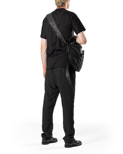 MA+ MACROSS MAURIZIO AMADEI BB1 SY 1.0 Double Strap Cargo Bag Tasche soft cow leather black hide m 9