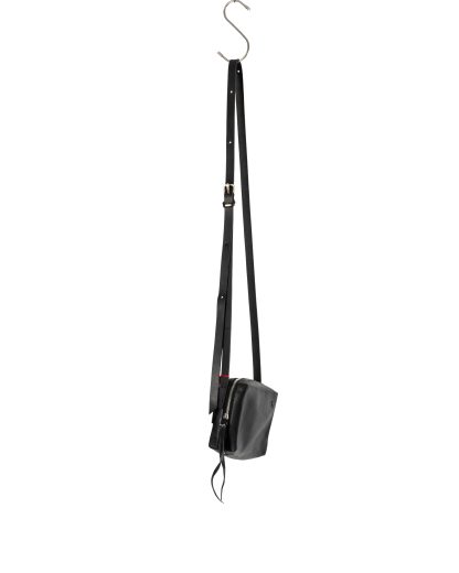 MA+ MACROSS MAURIZIO AMADEI BC21 CU 1.5 Zipped Pochette With Short Strap Tasche horse leather black hide m 3