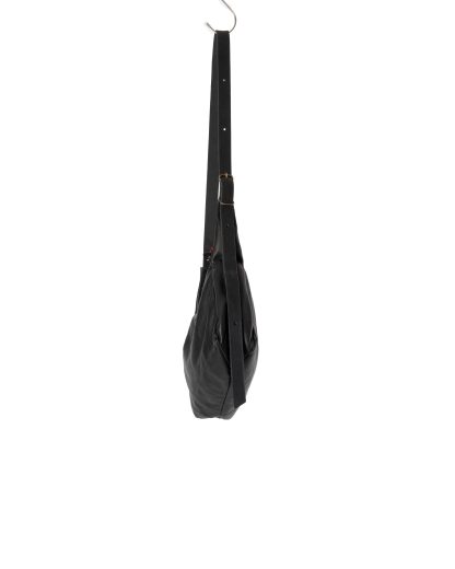 MA+ MACROSS MAURIZIO AMADEI BM22Z SY 1.0 Medium Rectangular Shoulder Bag soft cow leather black hide m 3