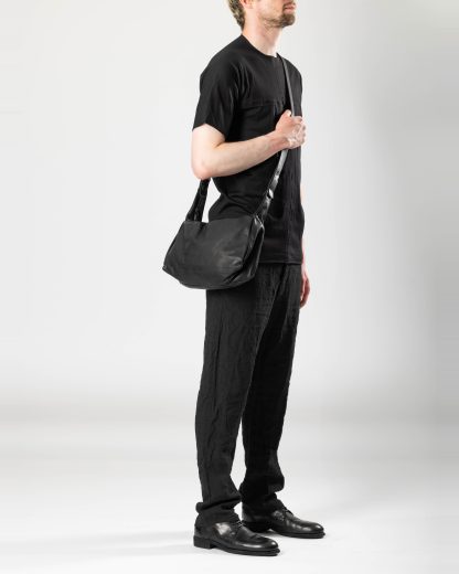 MA+ MACROSS MAURIZIO AMADEI BM22Z SY 1.0 Medium Rectangular Shoulder Bag soft cow leather black hide m 5
