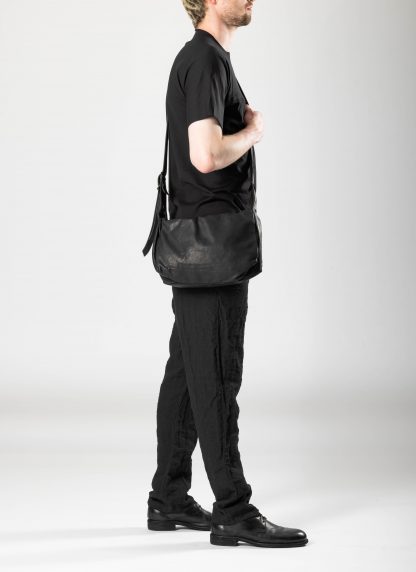 MA+ MACROSS MAURIZIO AMADEI BM22Z SY 1.0 Medium Rectangular Shoulder Bag soft cow leather black hide m 6
