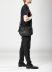 MA+ MACROSS MAURIZIO AMADEI BM22Z SY 1.0 Medium Rectangular Shoulder Bag soft cow leather black hide m 6