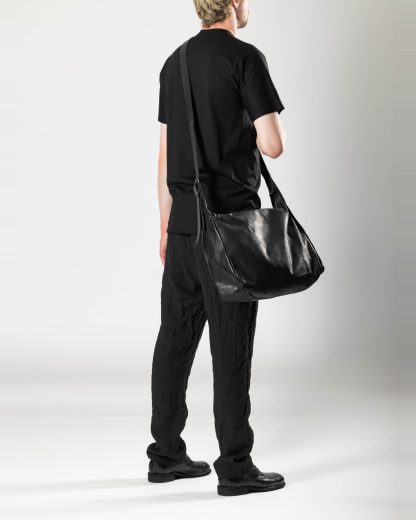 MA+ MACROSS MAURIZIO AMADEI BM30Z CUF 1.0 Large Rectangular Shoulder Bag Tasche men women horse leather black hide m 8