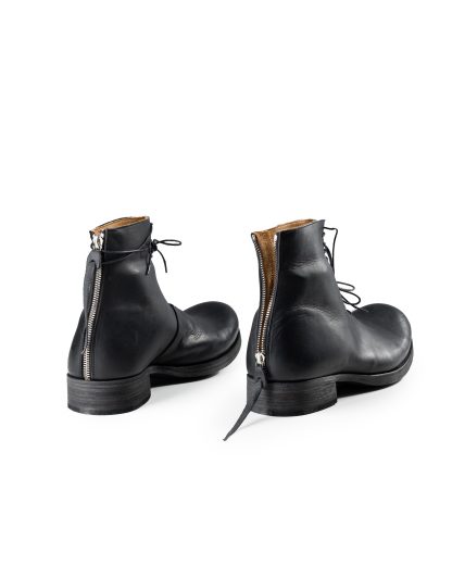 MA+ MACROSS Maurizio Amadei S1B2Z VA1.5 Men Short Back Zipper Boot With Laces Herren Schuh Shoe Stiefel cow leather vachetta black hide m 8