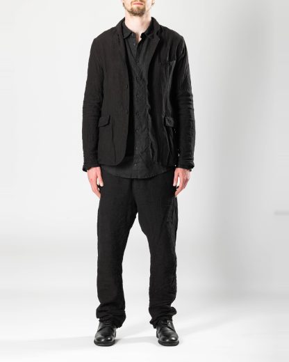 POEME BOHEMIEN GI 12 T 103 99 Men Lined Jacket Herren Jacke Blazer linen black hide m 3