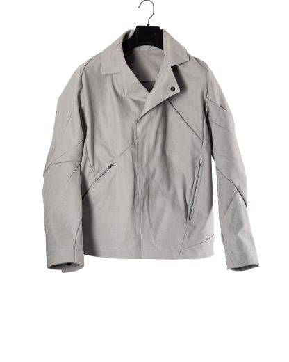 LEON EMANUEL BLANCK DIS M WS 01 Men Distortion Workers Jacket Herren Jacke cotton canvas light grey black hide m 1