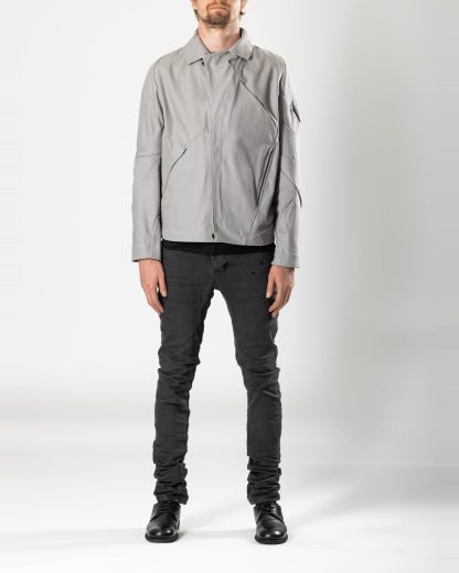 LEON EMANUEL BLANCK DIS M WS 01 Men Distortion Workers Jacket Herren Jacke cotton canvas light grey black hide m 6