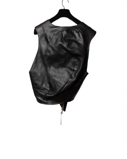LEON EMANUEL BLANCK DIS M:W EGGBAG 01 Distortion Egg Backpack Rucksack horse leather black hide m 1