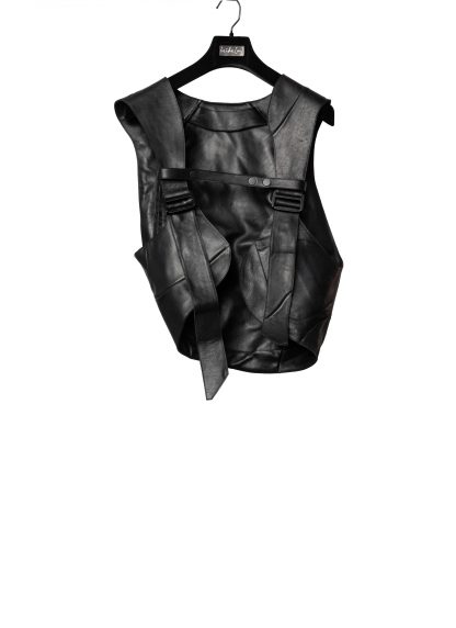 LEON EMANUEL BLANCK DIS M:W EGGBAG 01 Distortion Egg Backpack Rucksack horse leather black hide m 3