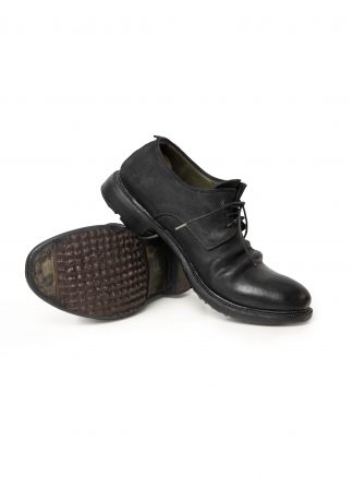 LAYER 0 1.5 H7 Men Derby Shoe Herren Schuh goodyear rubber sole horse cordovan rev black hide m 1