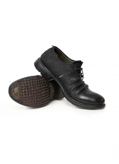 LAYER 0 1.5 H7 Men Derby Shoe Herren Schuh goodyear rubber sole horse cordovan rev black hide m 1