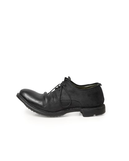 LAYER 0 1.5 H7 Men Derby Shoe Herren Schuh goodyear rubber sole horse cordovan rev black hide m 3
