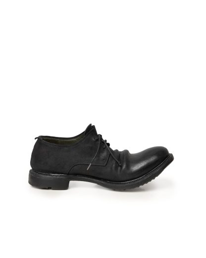 LAYER 0 1.5 H7 Men Derby Shoe Herren Schuh goodyear rubber sole horse cordovan rev black hide m 4
