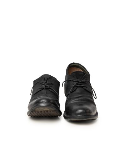 LAYER 0 1.5 H7 Men Derby Shoe Herren Schuh goodyear rubber sole horse cordovan rev black hide m 5