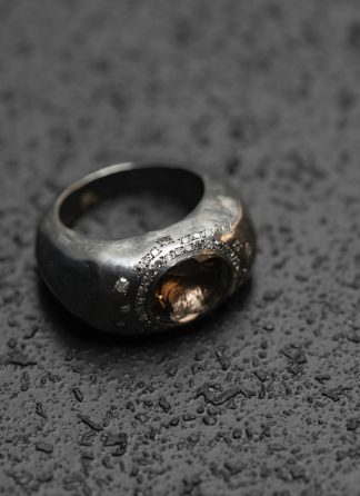 ROSA MARIA PADMA ST DIA IG SQTZ Ring Jewellery Jewelry Schmuck 925 Sterling Silver Ice Grey Diamonds Smoky Quartz hide m 1