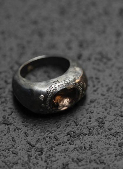 ROSA MARIA PADMA ST DIA IG SQTZ Ring Jewellery Jewelry Schmuck 925 Sterling Silver Ice Grey Diamonds Smoky Quartz hide m 1