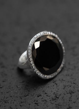 ROSA MARIA ROBERTA V S ST C1 1:2 DIA IG BLK SPL Ring Jewellery Jewelry Schmuck 925 Sterling Silver Ice Grey Diamonds Black Spinal hide m 1