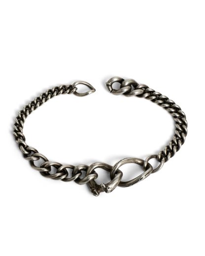 WERKSTATT MUNCHEN M2609 Bracelet Bones armband jewellery jewelry schmuck 925 Sterling Silver hide m 22