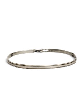 WERKSTATT MUNCHEN M2640 bangle hook skull bracelet armband 925 sterling silver hide m 11
