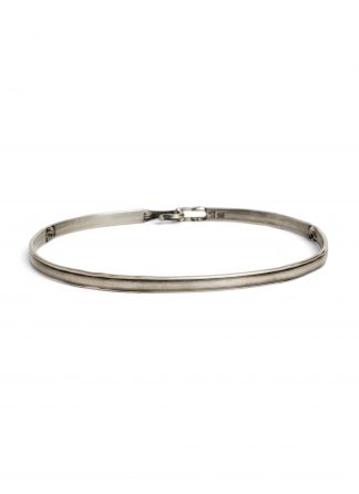 WERKSTATT MUNCHEN M2640 bangle hook skull bracelet armband 925 sterling silver hide m 11