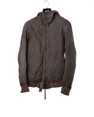 BORIS BIDJAN SABERI ZIPPER22.1 FMM20053 men kangaroo leather jacket herren leder jacke carbon grey hide m 1
