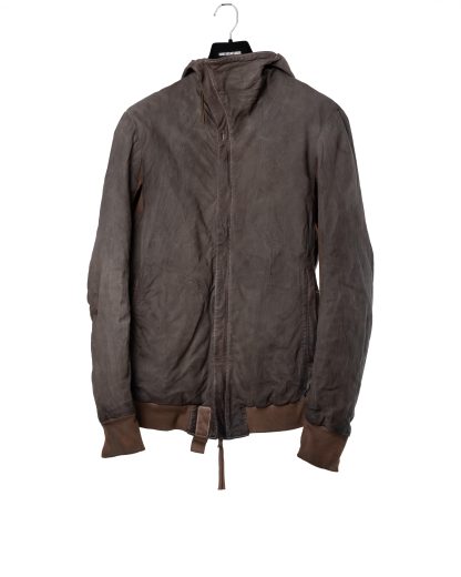 BORIS BIDJAN SABERI ZIPPER22.1 FMM20053 men kangaroo leather jacket herren leder jacke carbon grey hide m 1