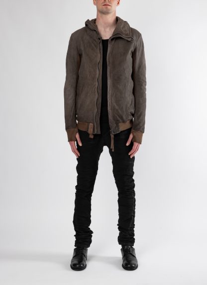 BORIS BIDJAN SABERI ZIPPER22.1 FMM20053 men kangaroo leather jacket herren leder jacke carbon grey hide m 3