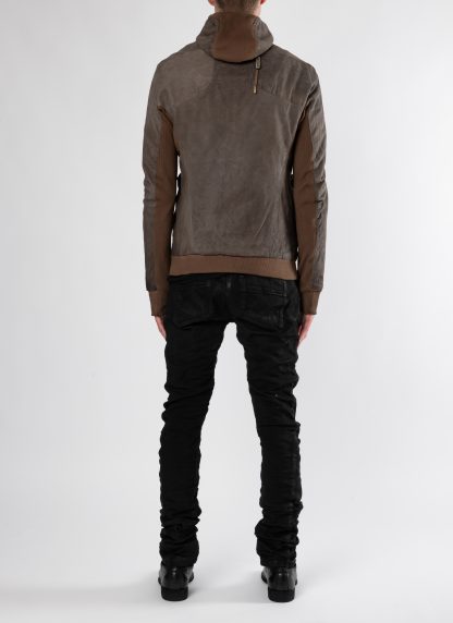BORIS BIDJAN SABERI ZIPPER22.1 FMM20053 men kangaroo leather jacket herren leder jacke carbon grey hide m 9