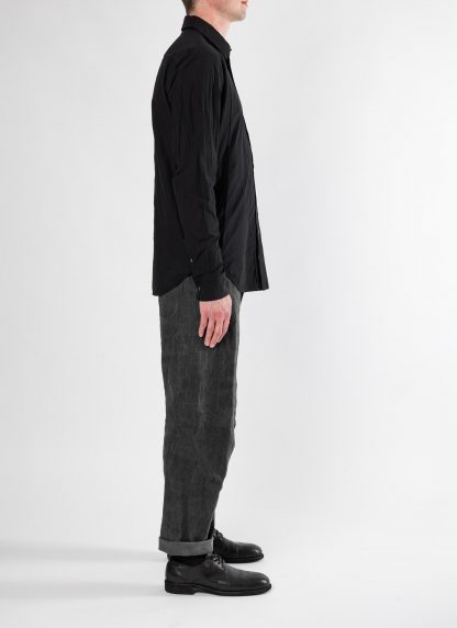 FORME D’EXPRESSION US038 FC7B Men Slim Sutured Shirt Herren Hemd cotton black hide m 4