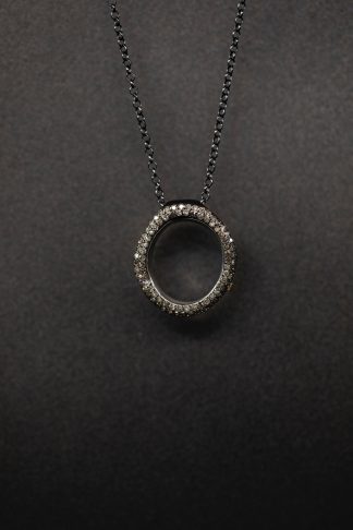 ROSA MARIA PE OLYMPE V S ST DIA CO 2R Necklace Jewellery Jewelry Schmuck 925 Sterling Silver Gognac Diamonds hide m 1
