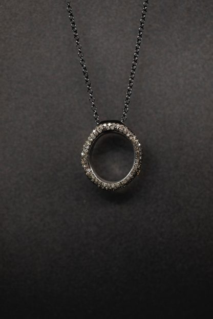 ROSA MARIA PE OLYMPE V S ST DIA CO 2R Necklace Jewellery Jewelry Schmuck 925 Sterling Silver Gognac Diamonds hide m 1
