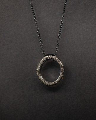 ROSA MARIA PE OLYMPE V S ST DIA CO 2R Necklace Jewellery Jewelry Schmuck 925 Sterling Silver Gognac Diamonds hide m 1