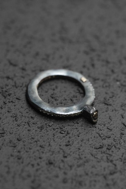 ROSA MARIA WITA ST DIA IG BLK Ring Jewellery Jewelry Schmuck 925 Sterling Silver Icy Grey Diamonds Black Diamond hide m 1