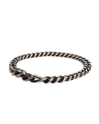 WERKSTATT MUNCHEN M2655 Bracelet Long Link Flat armband jewellery jewelry schmuck 925 Sterling Silver hide m 11