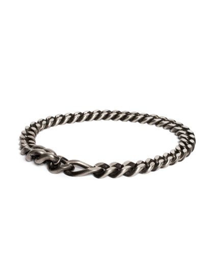 WERKSTATT MUNCHEN M2655 Bracelet Long Link Flat armband jewellery jewelry schmuck 925 Sterling Silver hide m 11