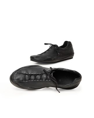 EMATYTE TRITON Men Low Top Sneaker Herren Schuh Shoe waxed kangaroo leather black hide m 1