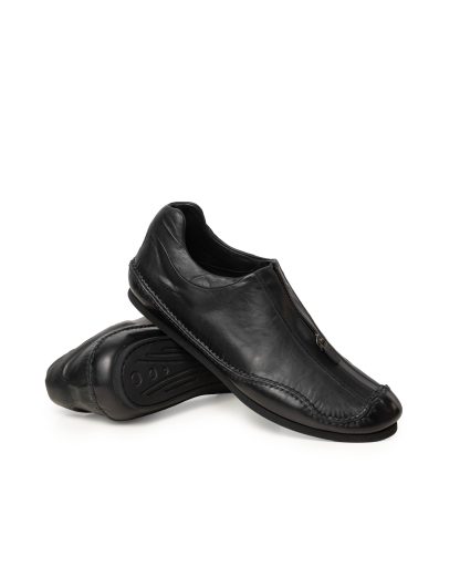 EMATYTE TRITON Z03 Men Low Top Zip Sneaker Herren Schuh Shoe waxed kangaroo leather black hide m 1