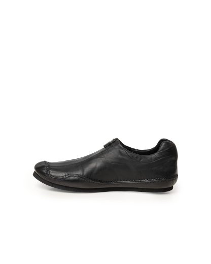 EMATYTE TRITON Z03 Men Low Top Zip Sneaker Herren Schuh Shoe waxed kangaroo leather black hide m 5